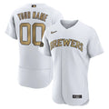 Brewers Gold Trim Custom Jersey