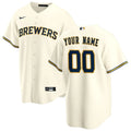 Brewers Cream Custom Jersey nike personalize