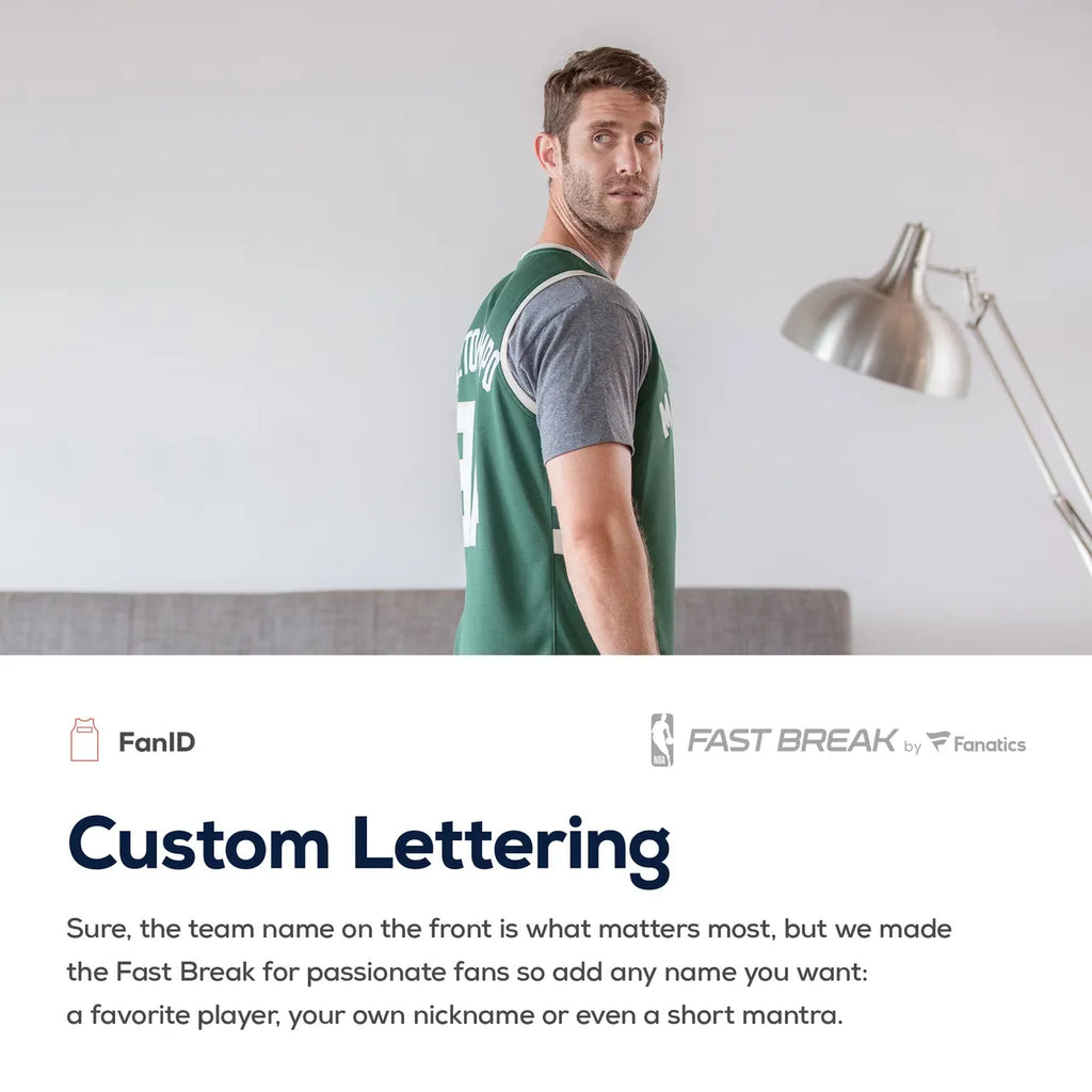 Bucks Green Custom Jersey fanatics - Hình 6