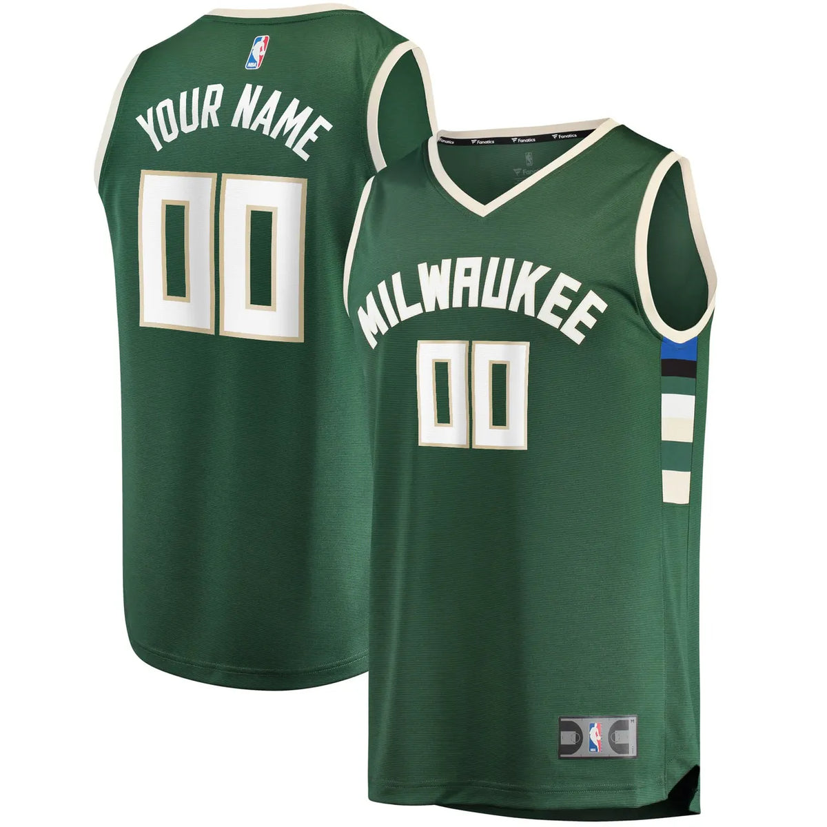 Bucks Green Custom Jersey fanatics - Hình 2