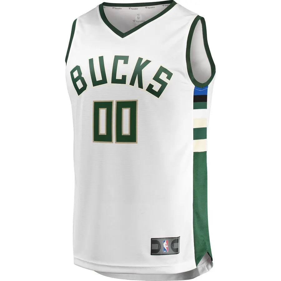 personalize Fanatics Bucks White Custom Jersey - Hình 2