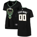 Bucks Black Custom Jersey fanatics