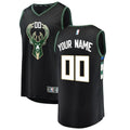 Bucks Black Custom Jersey fanatics