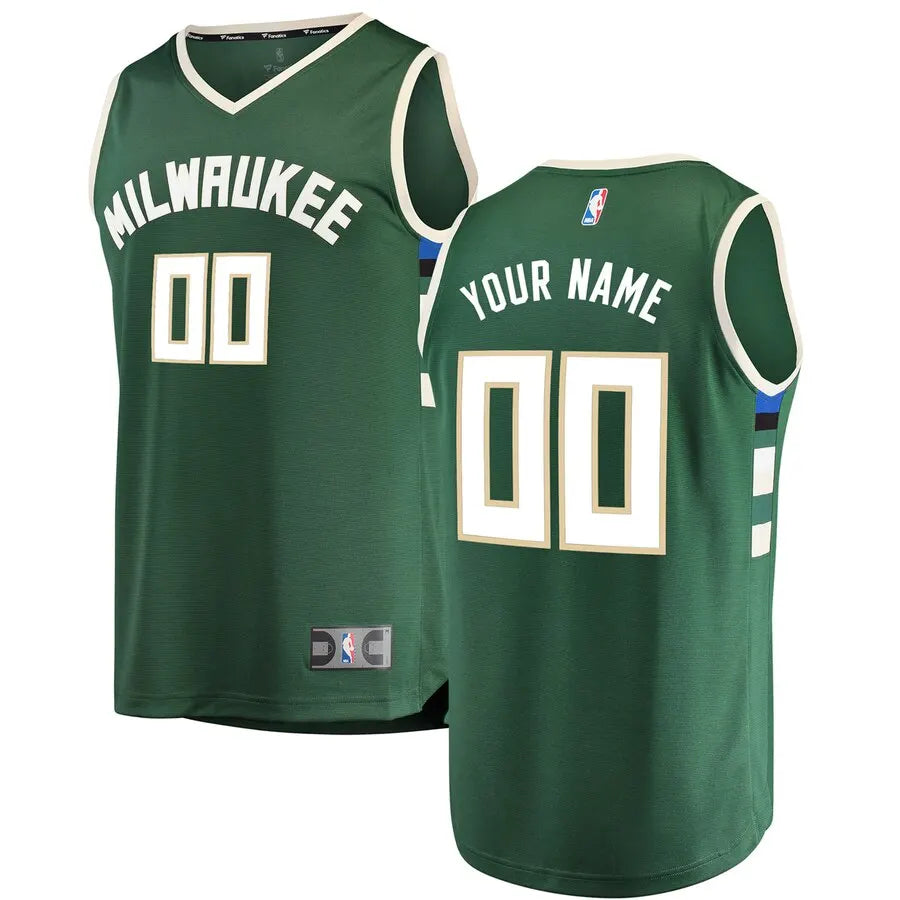 fanatics Bucks Green Custom Jersey