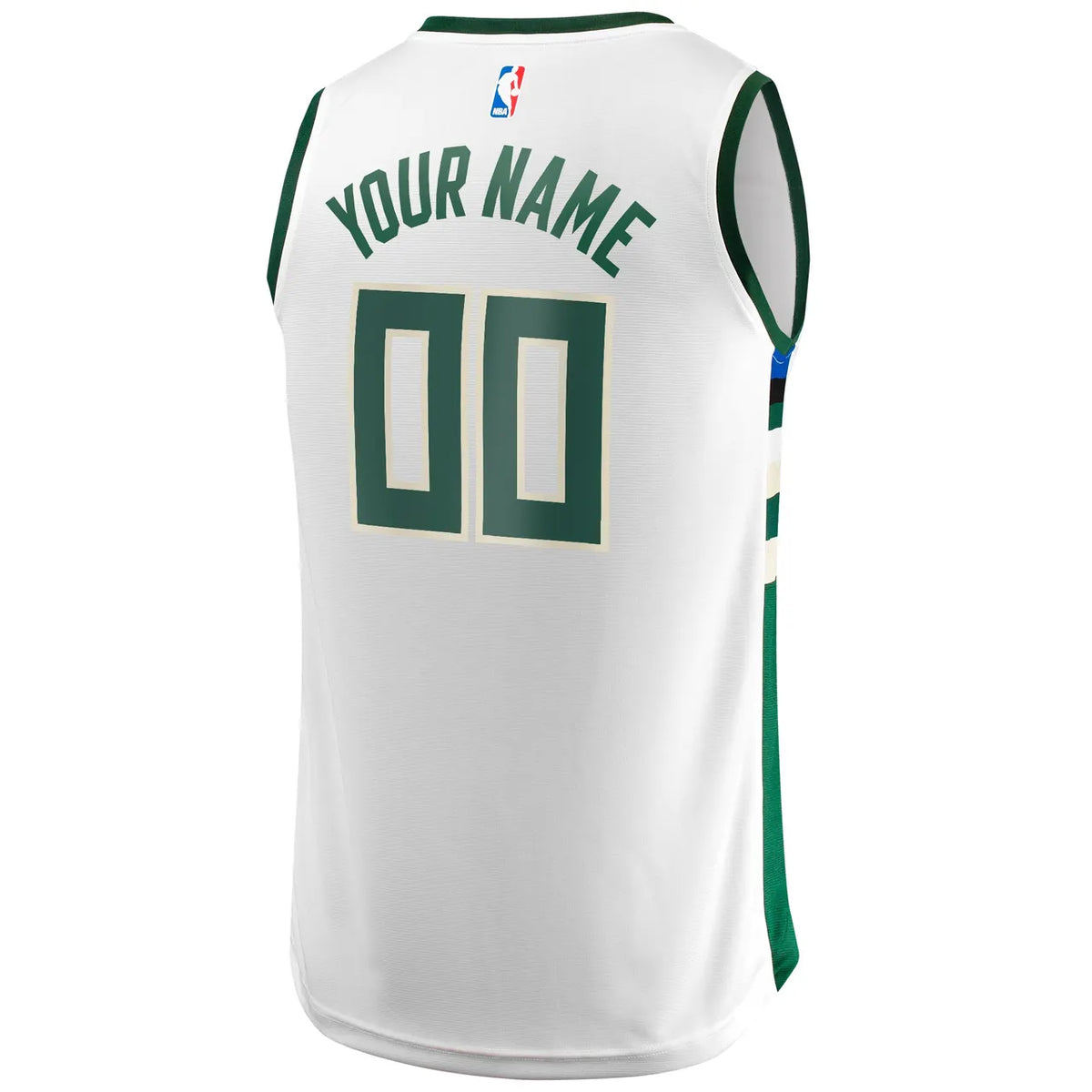 personalized Fanatics Bucks White Custom Jersey - Hình 2