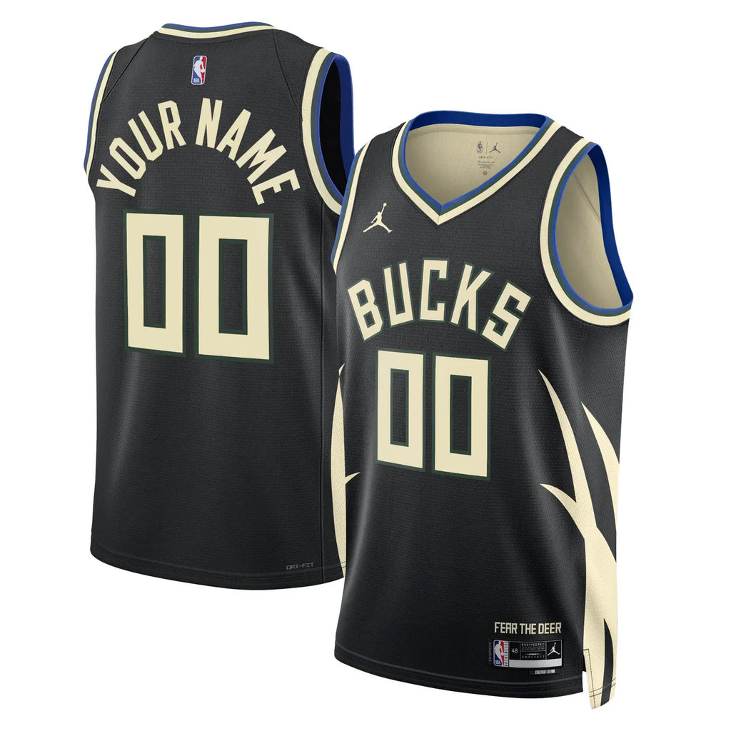 statement Jordan Bucks Black Jersey - Hình 2