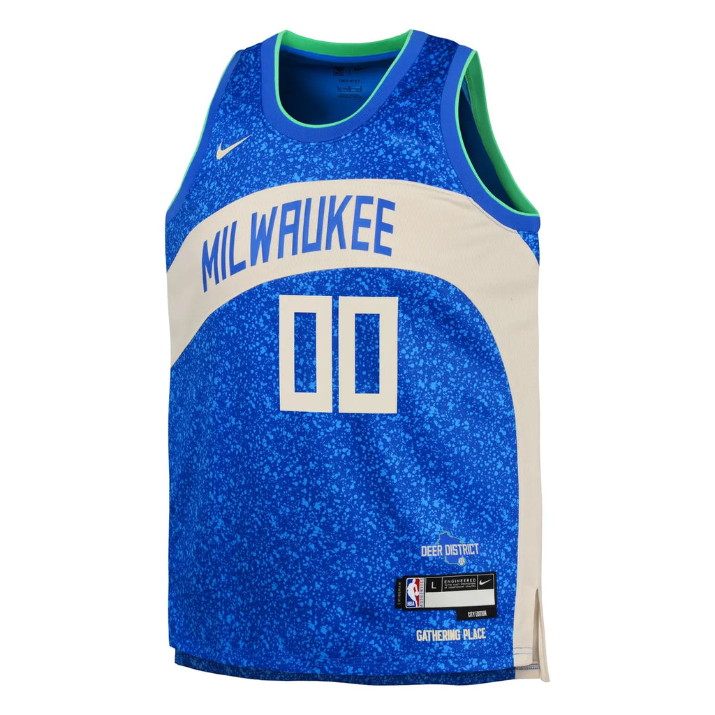 Bucks Blue Custom Jersey - Hình 2