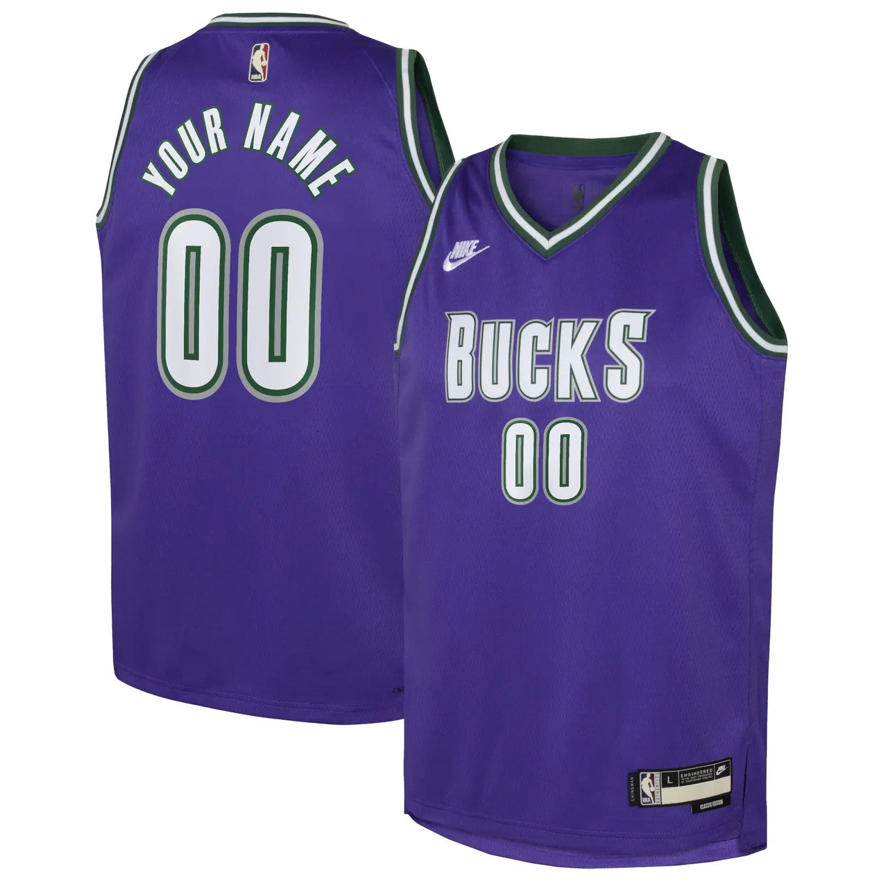 Bucks Purple Custom Jersey