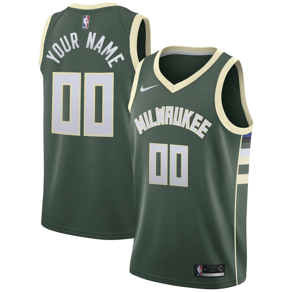 Nike Bucks Olive Jersey