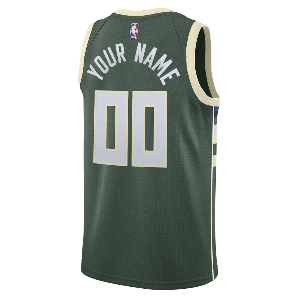 Nike Bucks Olive Jersey - Hình 3