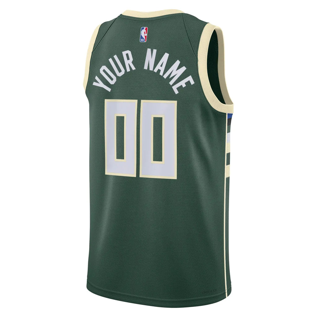 nike Bucks Green Custom Jersey - Hình 2