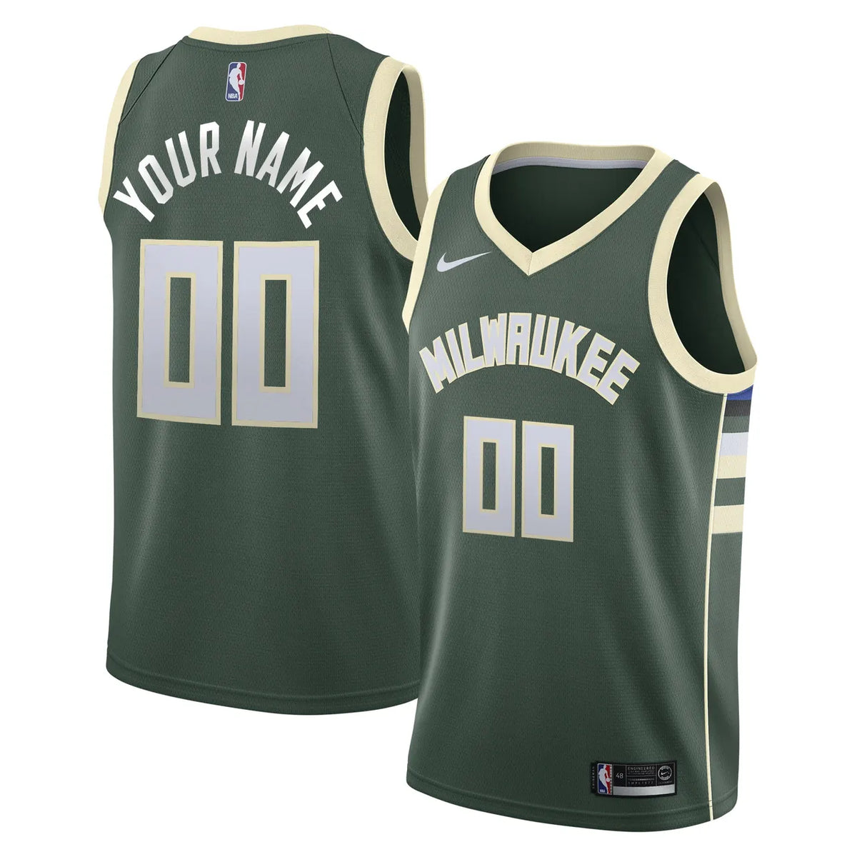 Bucks Olive Green Jersey Custom