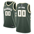 Nike Bucks Olive Green Jersey