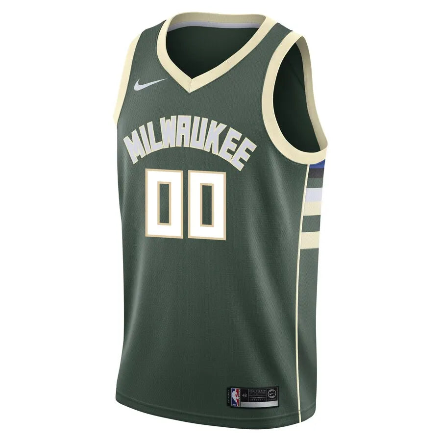 Nike Bucks Olive Green Jersey - Hình 2