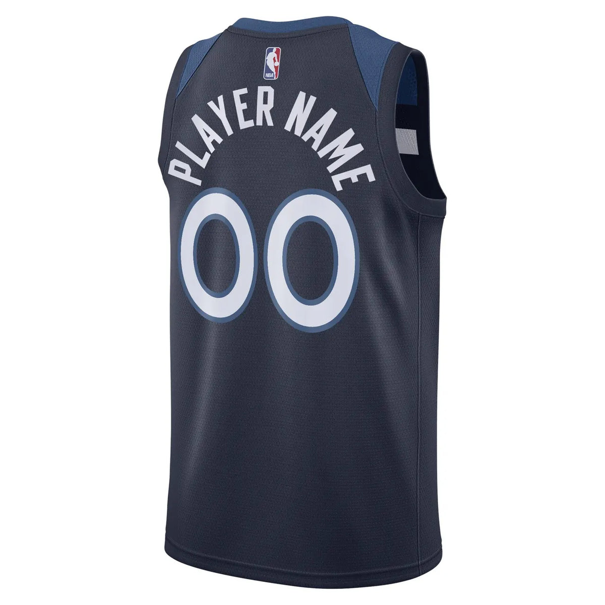 nike edition Timberwolves Navy Custom Jersey - Hình 4