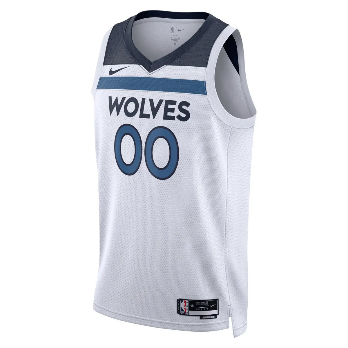 nike Timberwolves White Custom Jersey - Hình 3