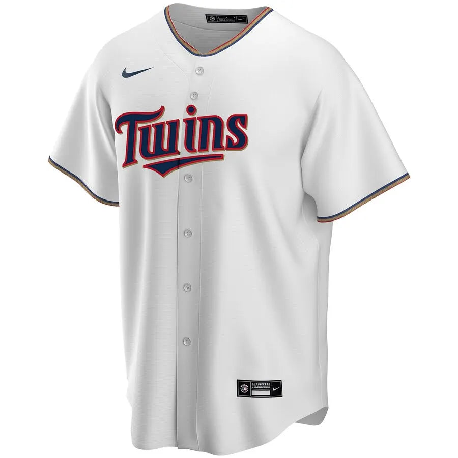 nike mlb Twins White Custom Jersey - Hình 2