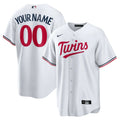nike personalized Twins White Custom Jersey