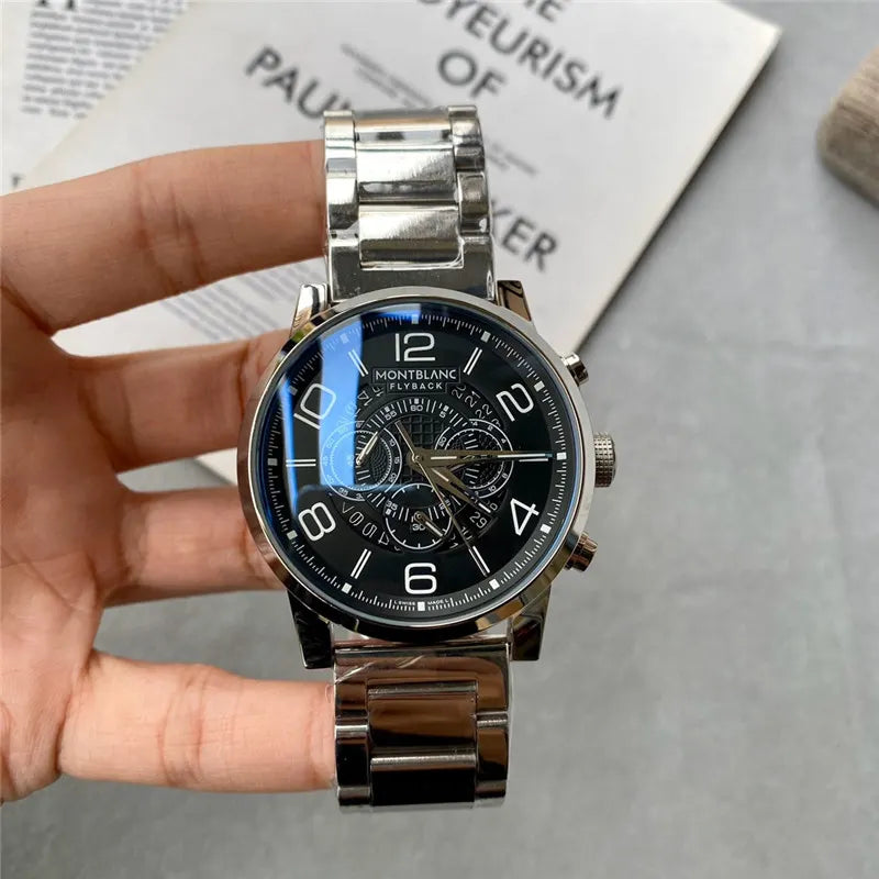 Montblanc Flyback Steel Black Dial