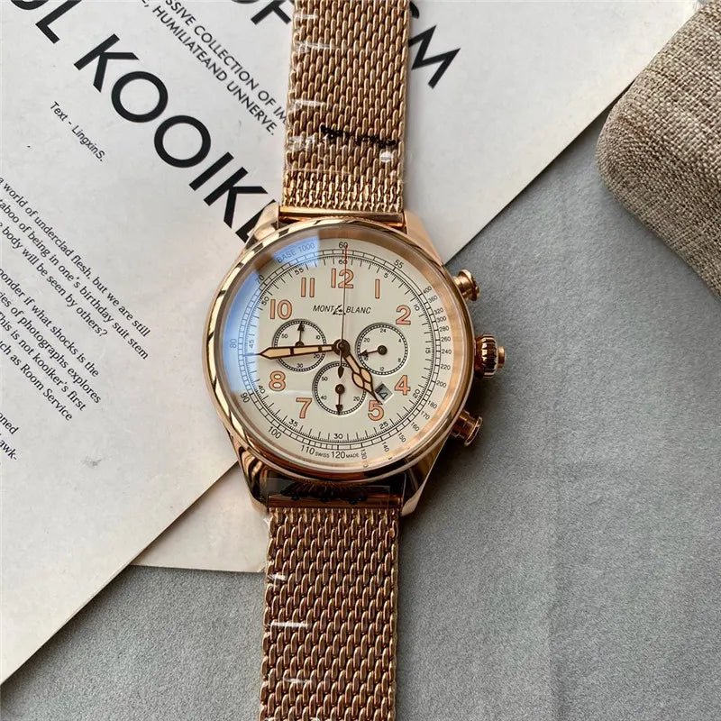 Montblanc Cream Dial Chronograph
