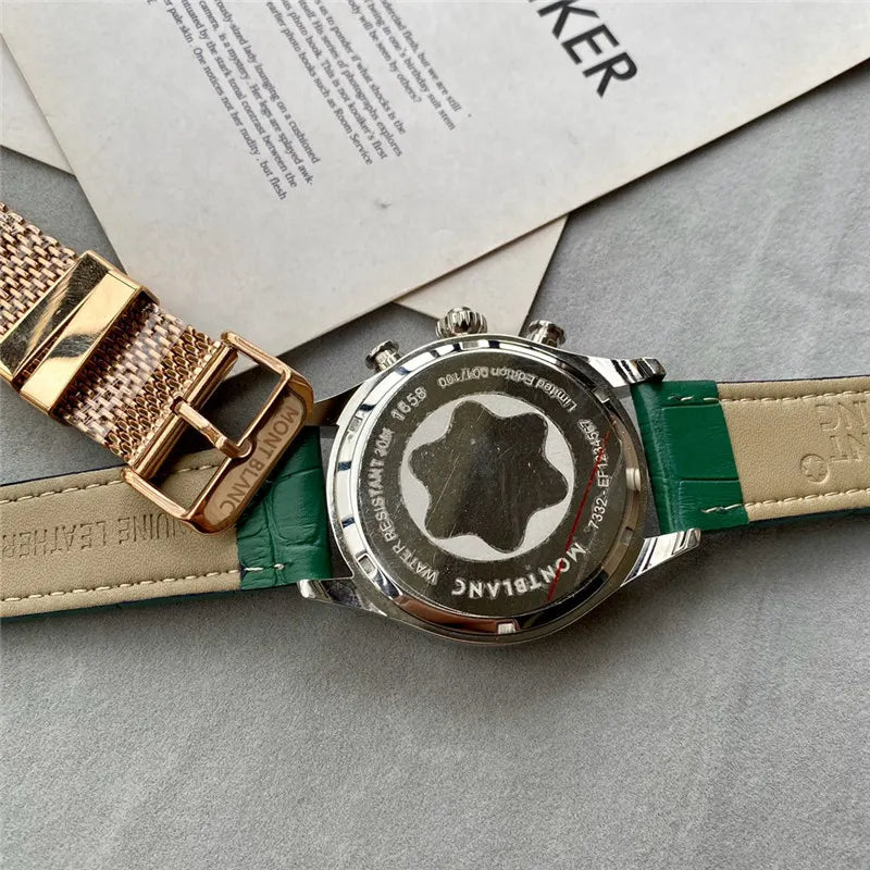 Montblanc Green Dial Chronograph - Hình 4