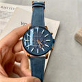 Montblanc Blue Chronograph Rose Gold