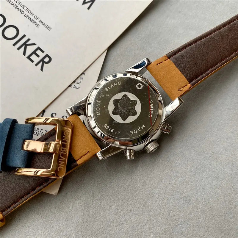 Montblanc White Dial Chronograph - Hình 3