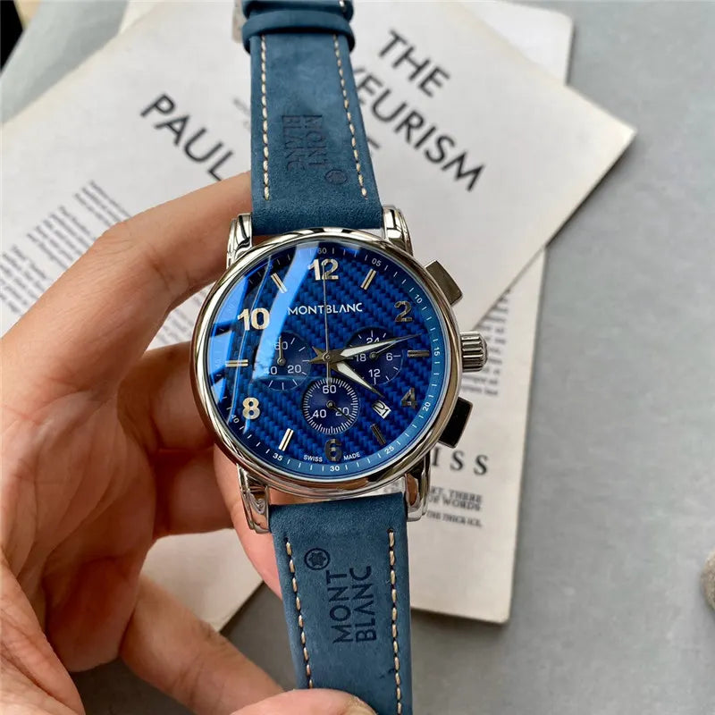 Montblanc Blue Carbon Dial - Hình 3