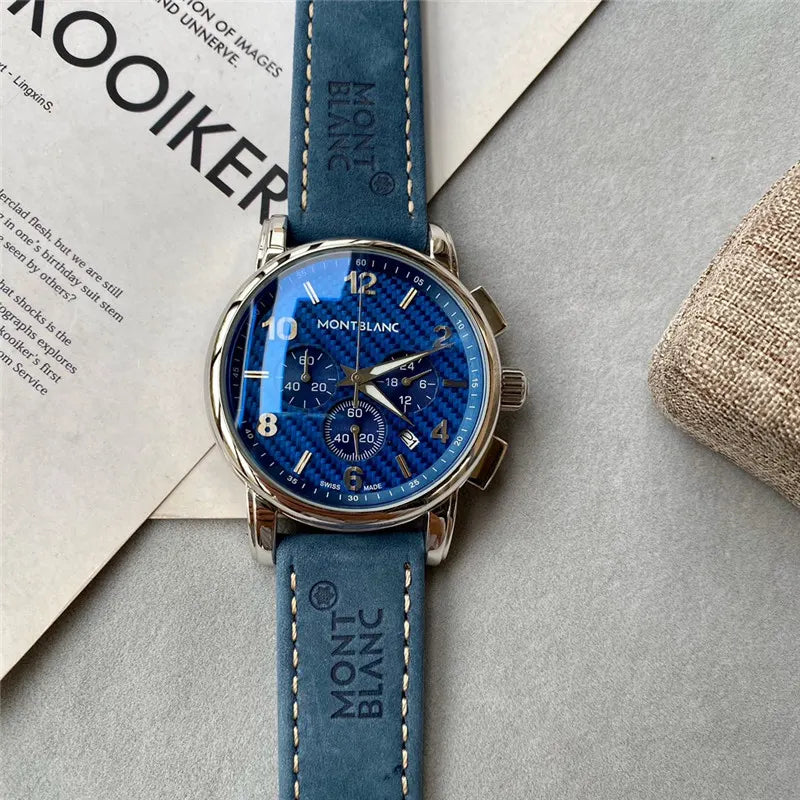 Montblanc Blue Carbon Dial - Hình 2