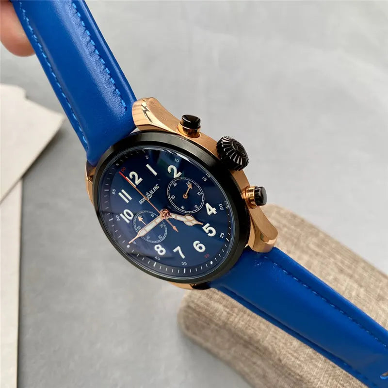 Montblanc 1858 Blue Dial - Hình 5