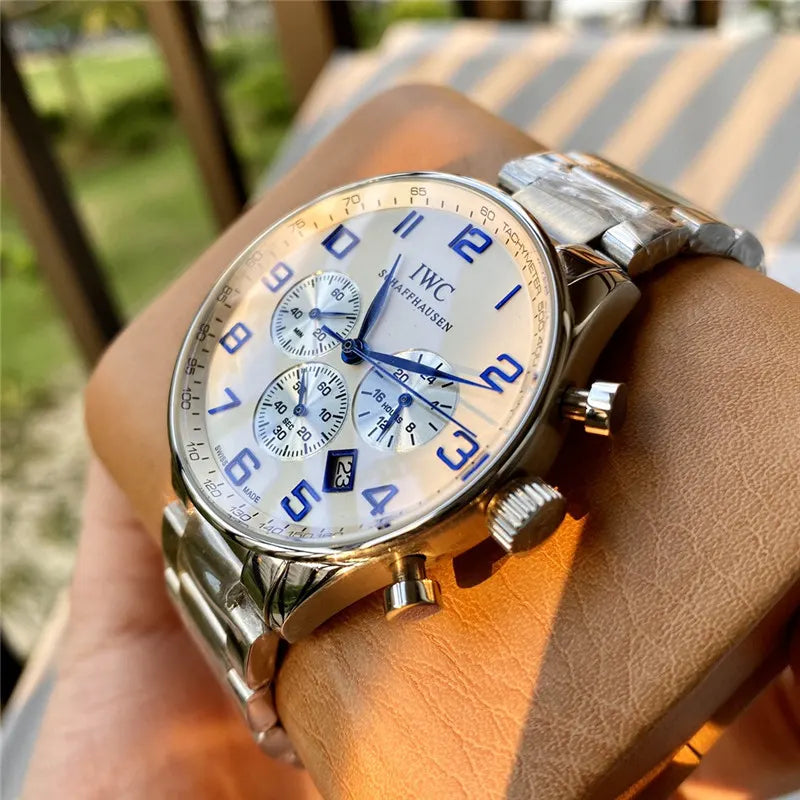 IWC Chronograph Steel Pilot - Hình 3