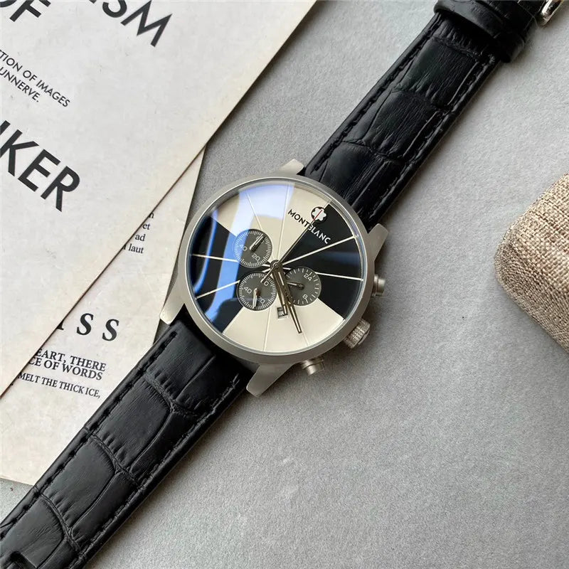 Montblanc Checkered Dial Watch - Hình 3