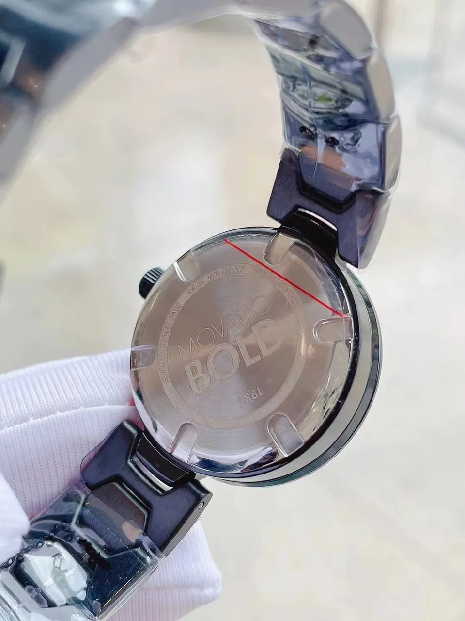 Movado Blue Dial Stainless Steel - Hình 3