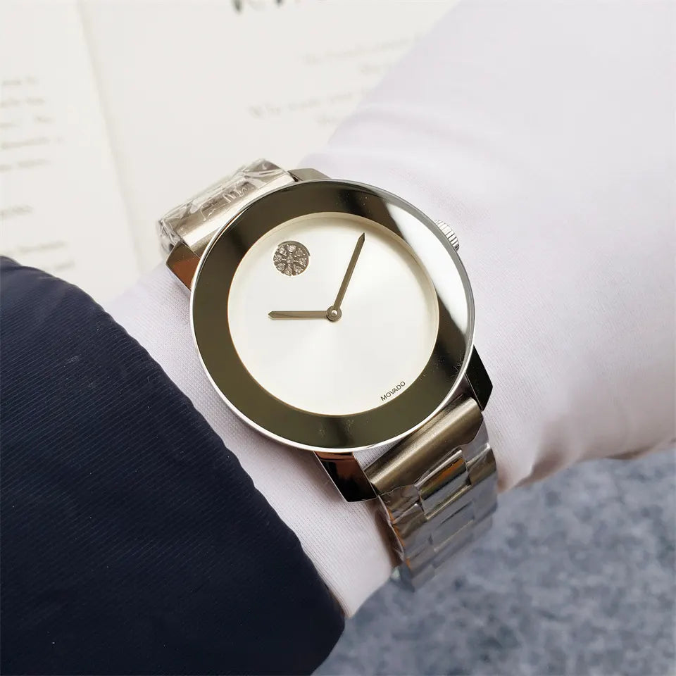 Movado Silver Dial Steel Watch
