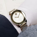 Movado Silver Dial Steel Watch