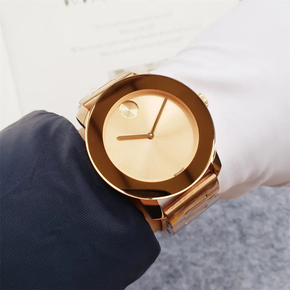 Movado Gold Diamond Watch - Hình 2