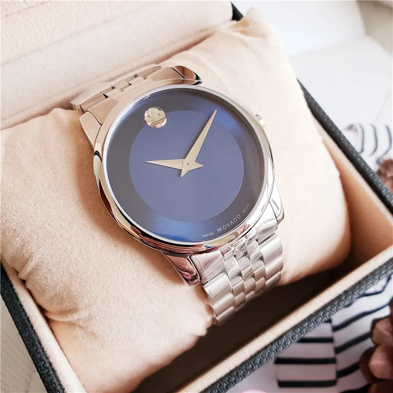 Movado Dark Blue Watch - Hình 4