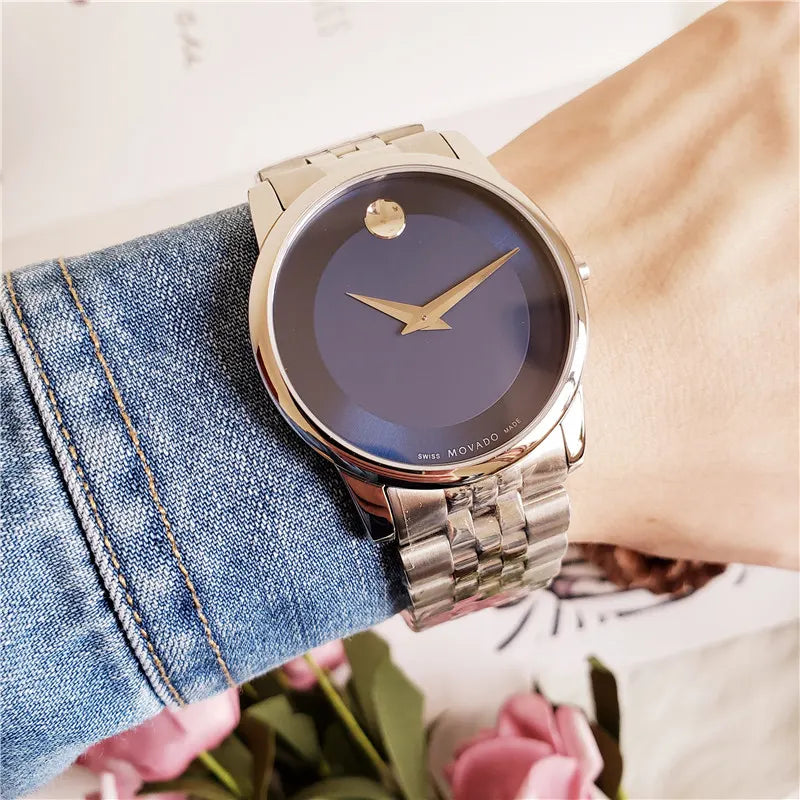 Movado Dark Blue Watch - Hình 2