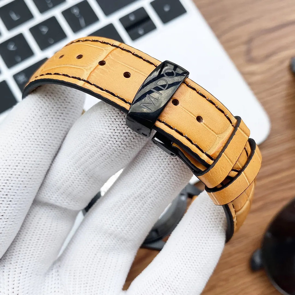 orange Mido Multifort Black PVD - Hình 2