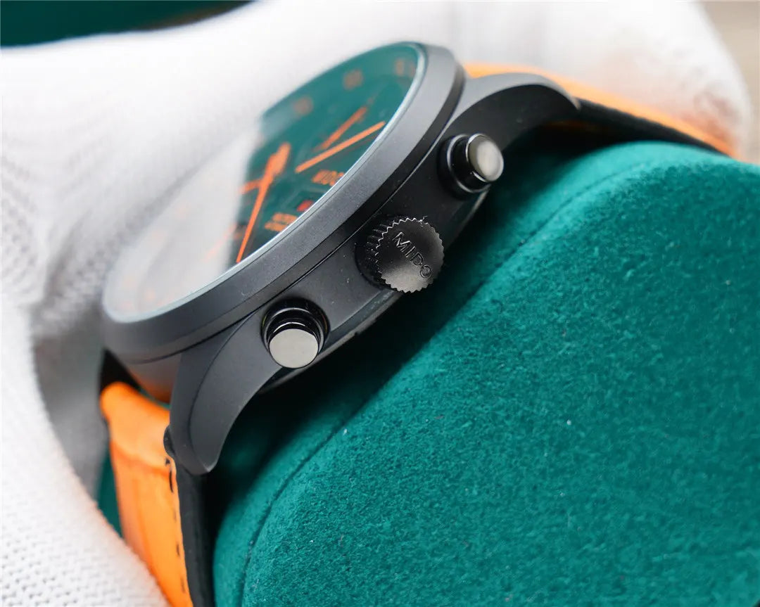 multifort Mido Black Orange Chronograph - Hình 2