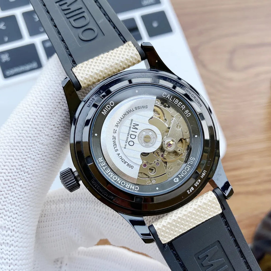 Mido Black Fabric Strap Watch