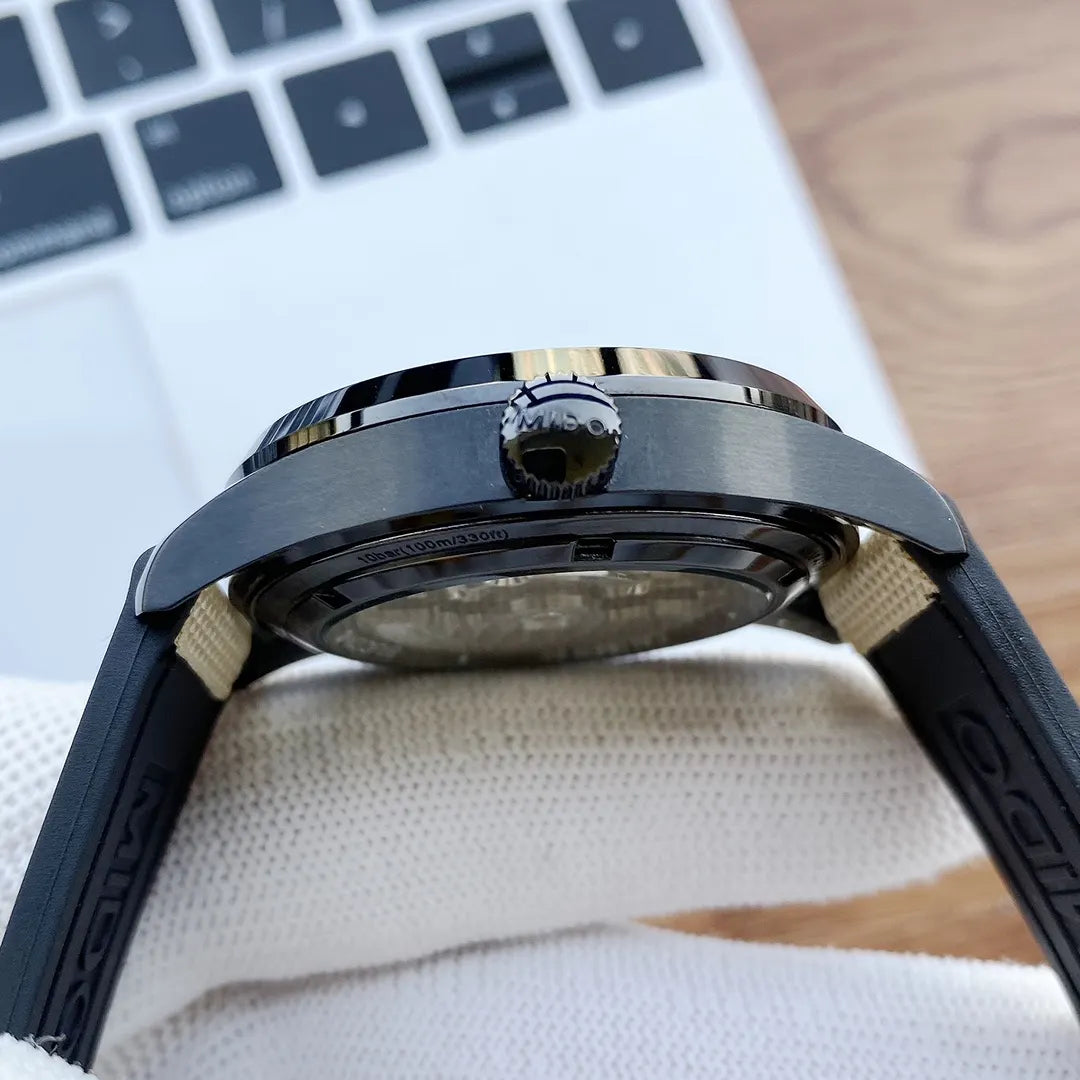 Mido Black Fabric Strap Watch - Hình 2