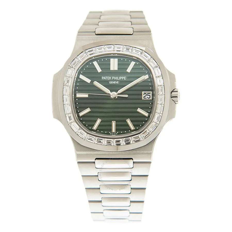 Patek Philippe Olive Green Diamond - Hình 2