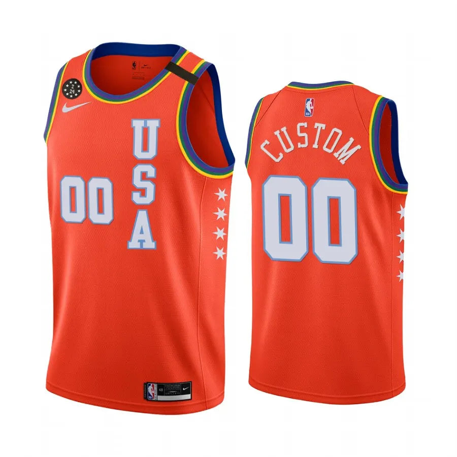 Orange USA Basketball Jersey