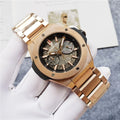 automatic Hublot Rose Gold Skeleton Dial