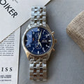 IWC Pilot Chronograph Blue Dial Steel Bracelet – Automatic Watch