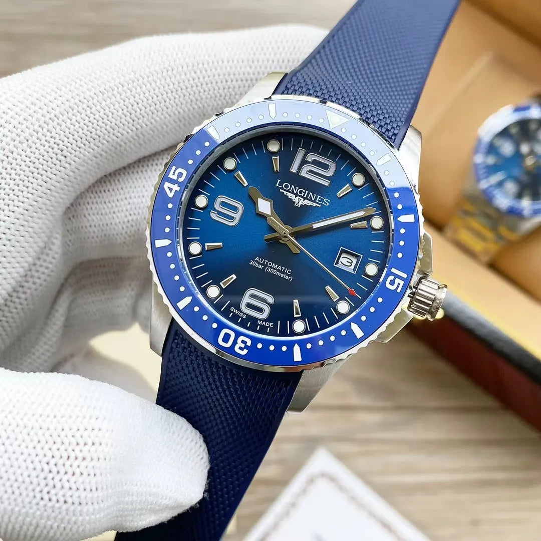 Longines Blue Rubber Dive Watch - Hình 2