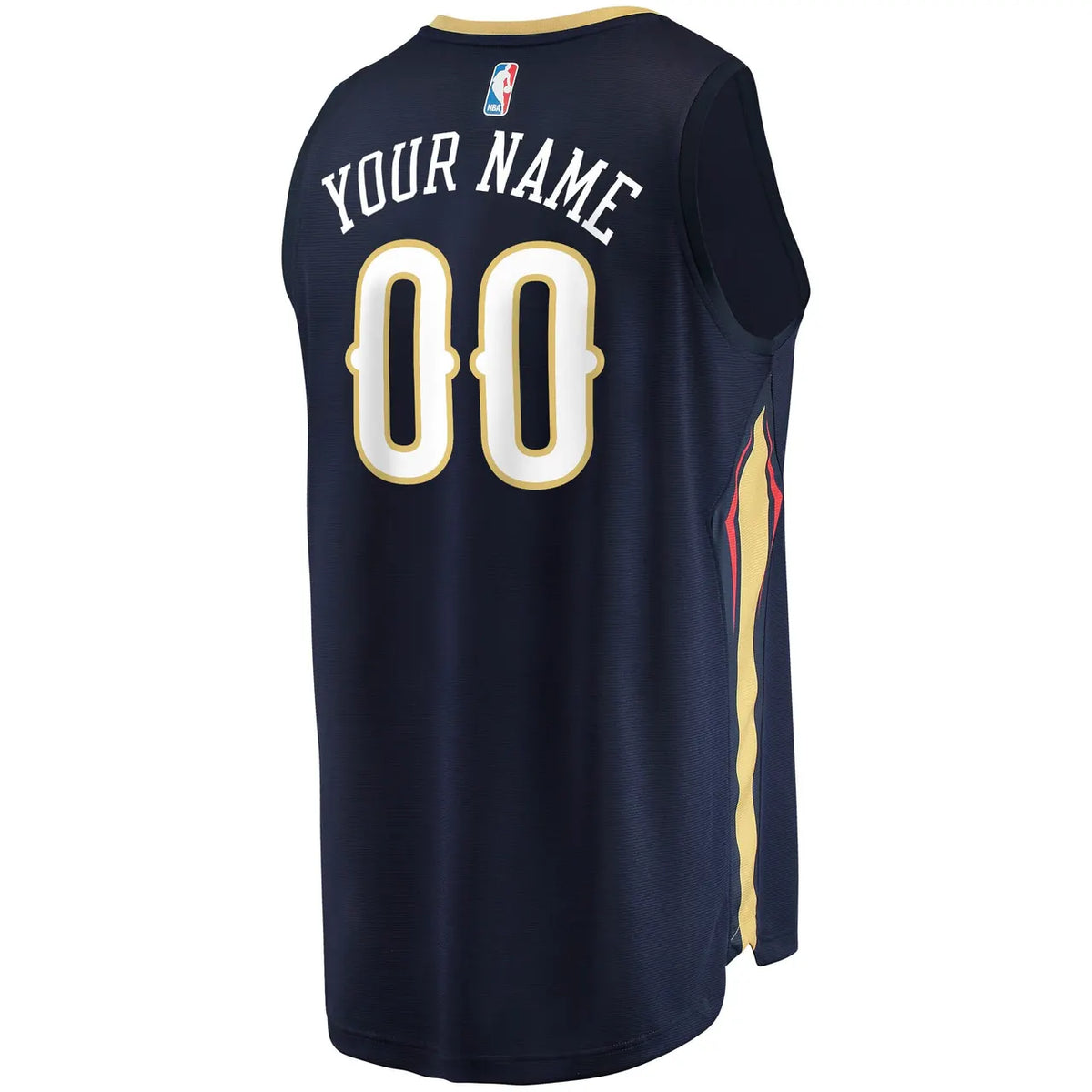 fanatics Pelicans Navy Jersey Custom - Hình 4