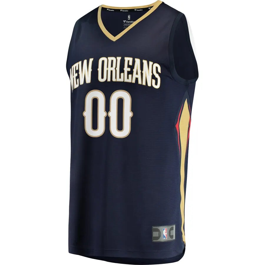Pelicans Navy Custom Jersey fanatics - Hình 2