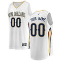 fanatics Pelicans White Custom Jersey